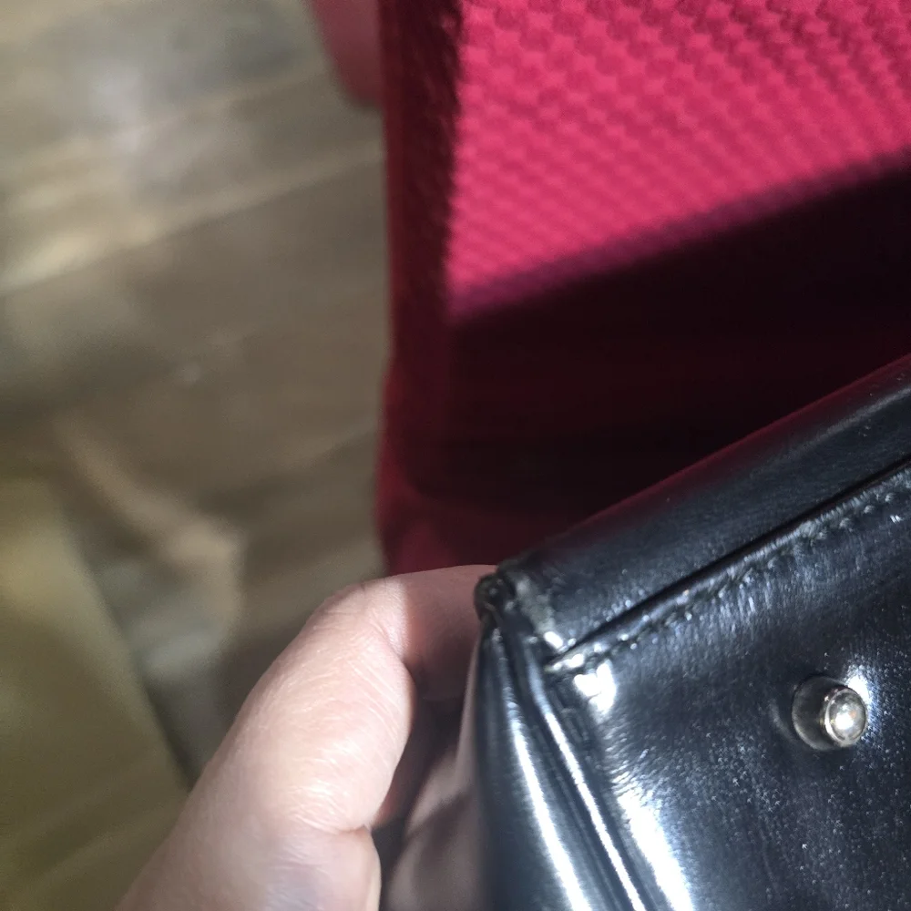 Authentic GUCCI Vintage Leather Hand Tote Bag Black - Picture 6 of 11